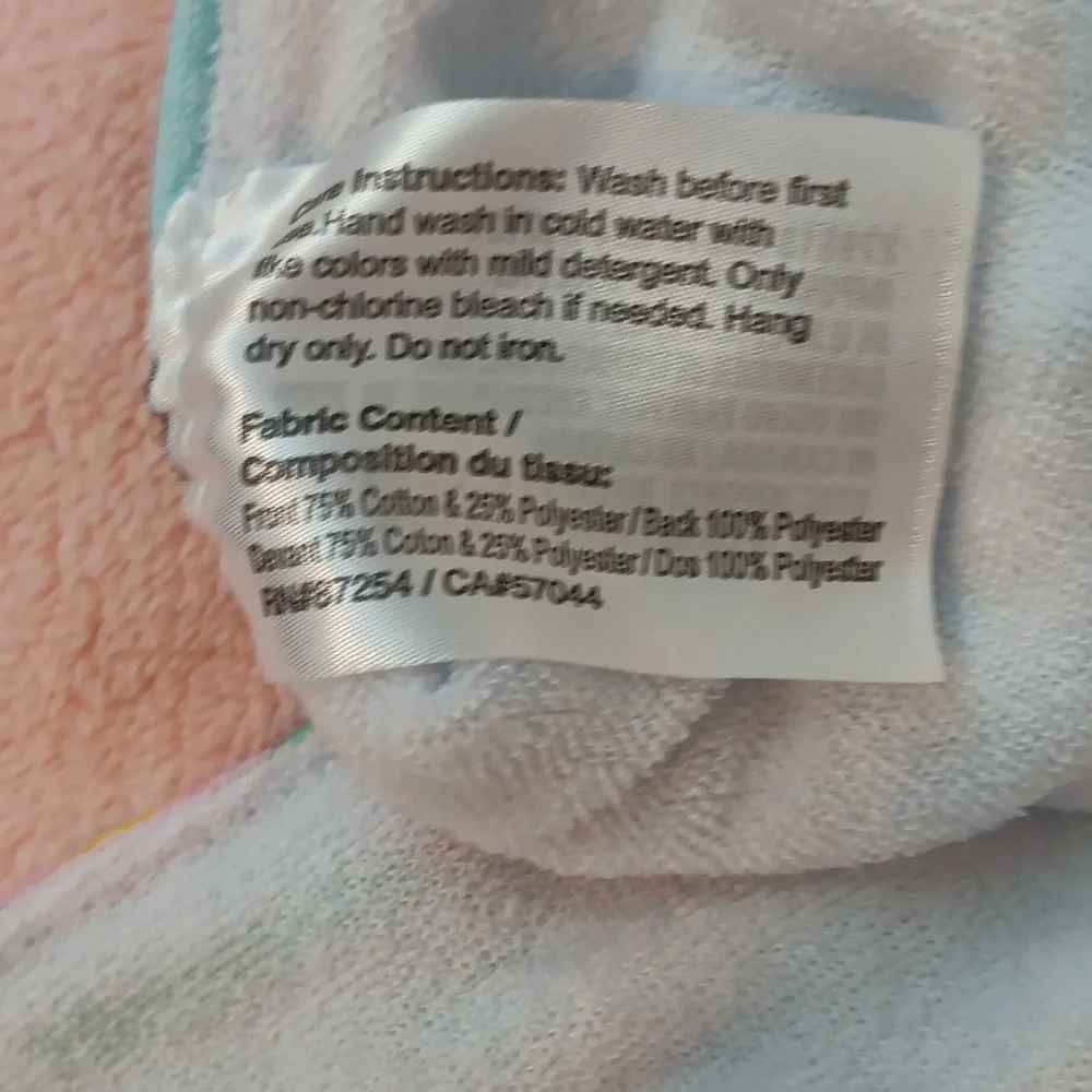 2 Bibs Washed Never Used